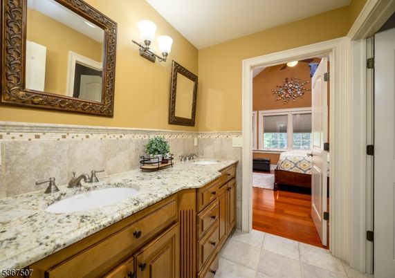 Bathroom, Bedroom, Dual Sink Vanities, Interior, Wood Texture Flooring