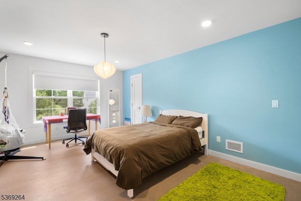 Bedroom, Home Office, Interior, Pendant Lights, Recessed Lighting