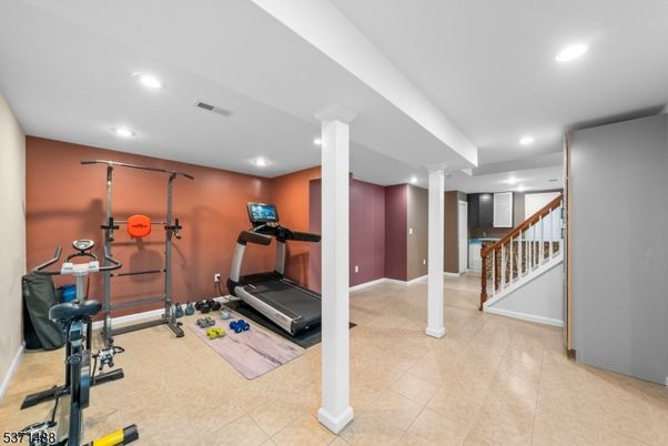 Fitness Equipment, Interior, Recessed Lighting