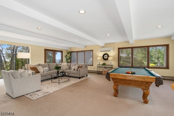 Billiard Table, Game Room, Interior, Living room, Recessed Lighting