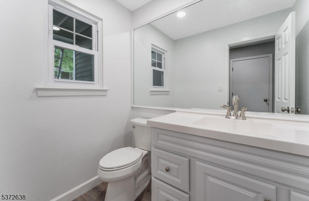 Bathroom, Interior, Recessed Lighting, Wood Texture Flooring