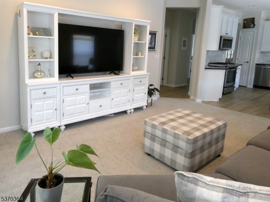 Interior, Kitchen, Living room, Stainless Steel Appliances, Wood Texture Flooring
