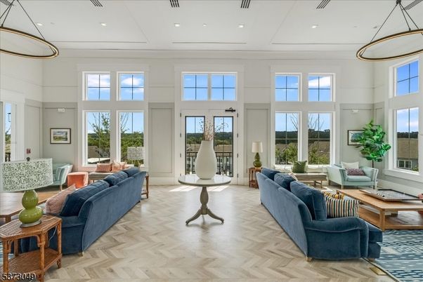 Interior, Living room, Pendant Lights, Recessed Lighting, Wood Texture Flooring