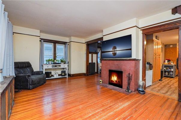 Fireplace, Interior, Wood Texture Flooring