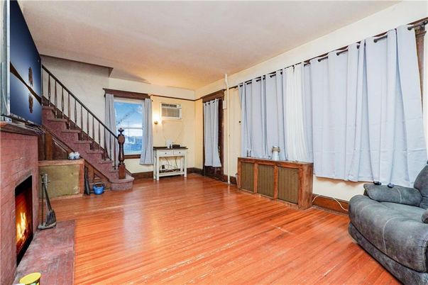 Fireplace, Interior, Wood Texture Flooring