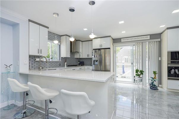 Interior, Kitchen, Pendant Lights, Recessed Lighting, Stainless Steel Appliances