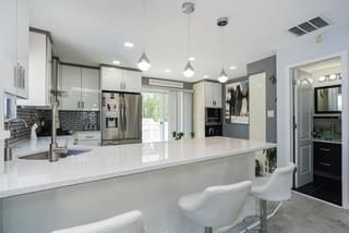 Interior, Kitchen, Pendant Lights, Recessed Lighting, Stainless Steel Appliances