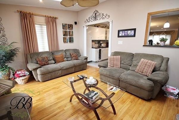 Interior, Living room, Pendant Lights, Wood Texture Flooring