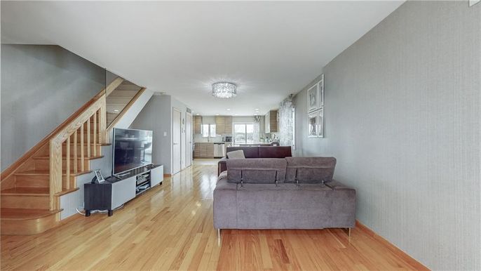 Chandelier, Interior, Kitchen, Living room, Wood Texture Flooring