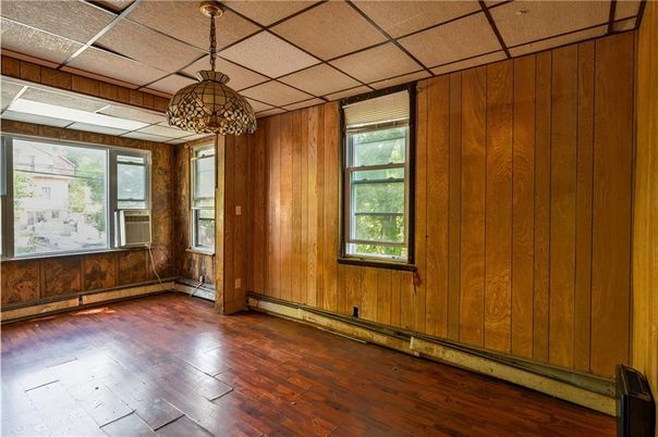 Empty room, Interior, Wood Texture Flooring, Wooden Walls