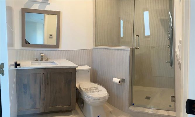 Bathroom, Glass Shower, Interior