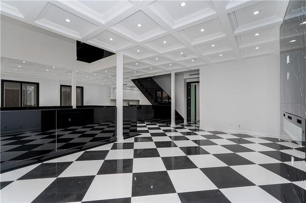 Empty room, Interior, Recessed Lighting
