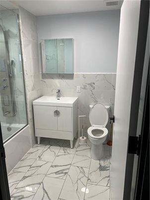 Bathroom, Glass Shower, Interior, Marble, Marble Walls