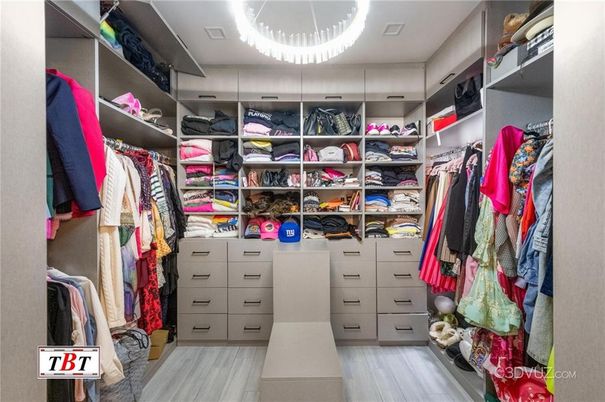 Interior, Walk-in Closets, Wood Texture Flooring