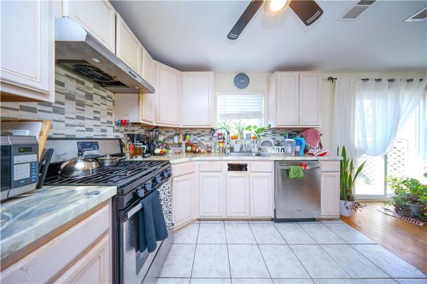 Interior, Kitchen, Wood Texture Flooring