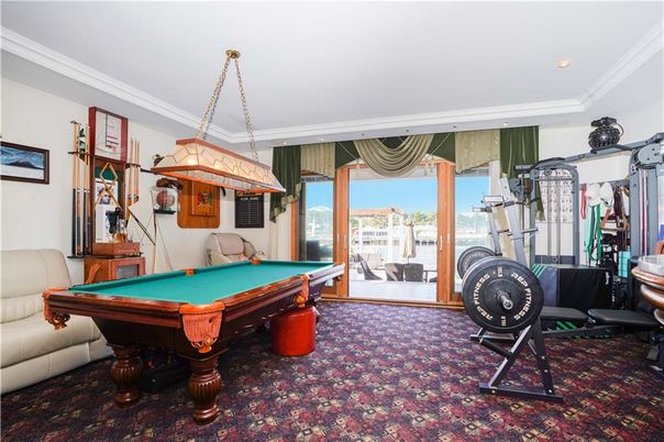 Billiard Table, Fitness Equipment, Game Room, Interior, Pendant Lights, Recessed Lighting