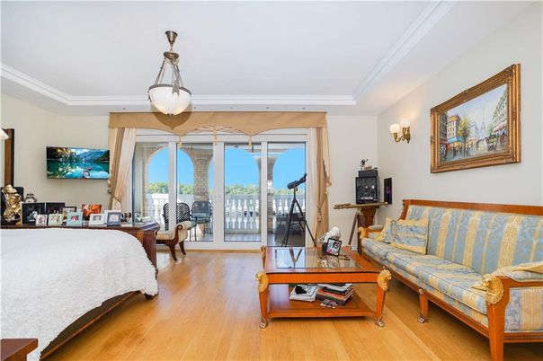 Bedroom, Interior, Pendant Lights, Wood Texture Flooring