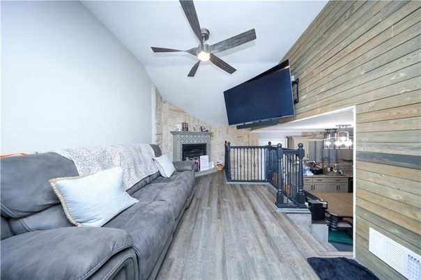 Fireplace, Interior, Living room, Stone Walls, Wooden Ceilings, Wood Texture Flooring, Wooden Walls