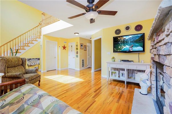 Fireplace, Interior, Living room, Wood Texture Flooring
