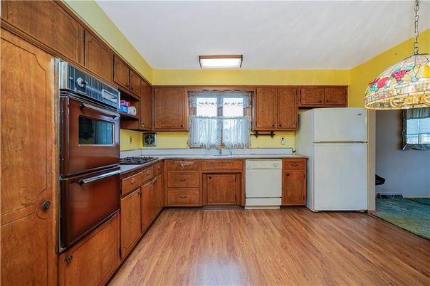 Interior, Kitchen, Wood Texture Flooring