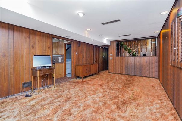 Interior, Recessed Lighting, Wooden Walls