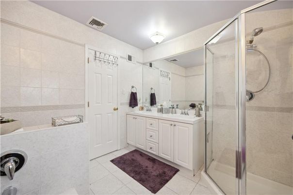 Bathroom, Dual Sink Vanities, Glass Shower, Interior