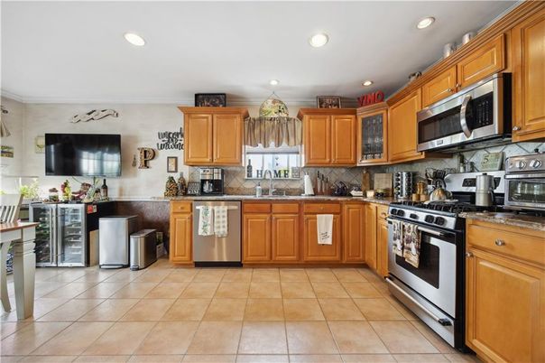 Interior, Kitchen, Recessed Lighting, Stainless Steel Appliances