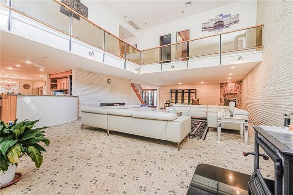 Interior, Living room, Recessed Lighting, Stone Walls