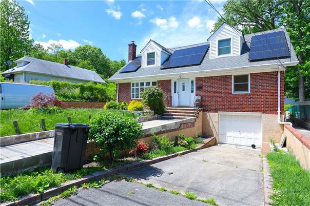 Attached, Exterior, Facade, Brick Facade, Solar Panels, Cape Cod