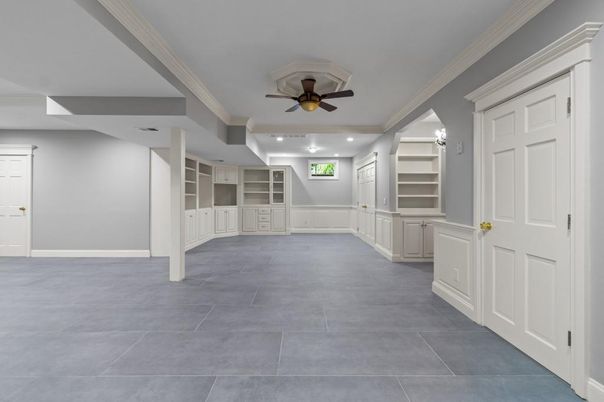 Empty room, Interior, Recessed Lighting