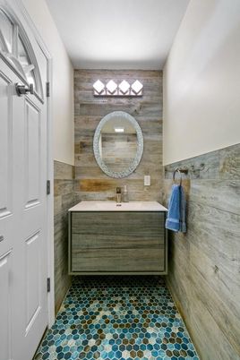 Bathroom, Interior, Wooden Walls