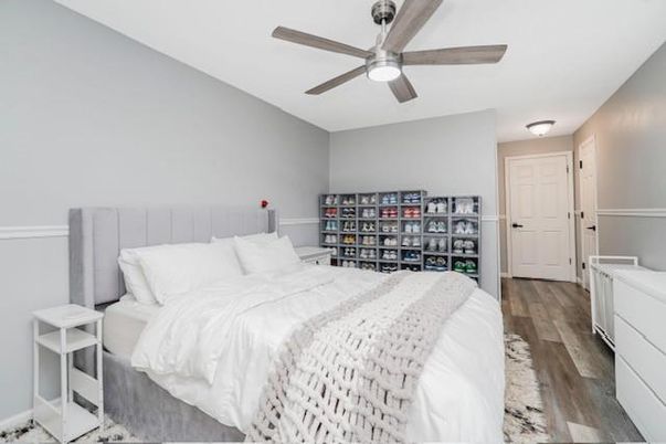 Bedroom, Interior, Wood Texture Flooring