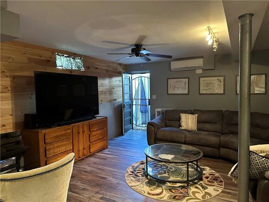 Interior, Living room, Wood Texture Flooring, Wooden Walls