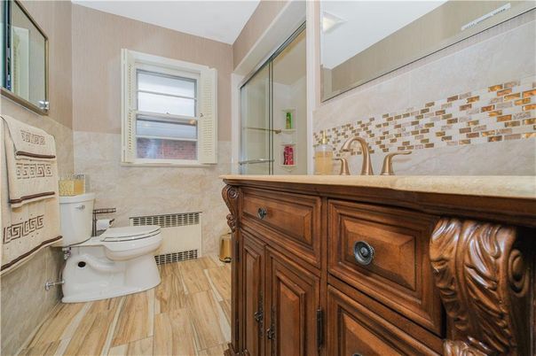 Bathroom, Interior, Wood Texture Flooring