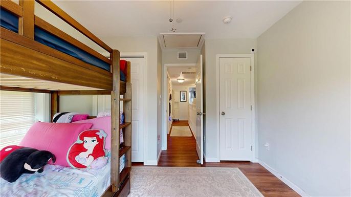 Bedroom, Interior, Wood Texture Flooring
