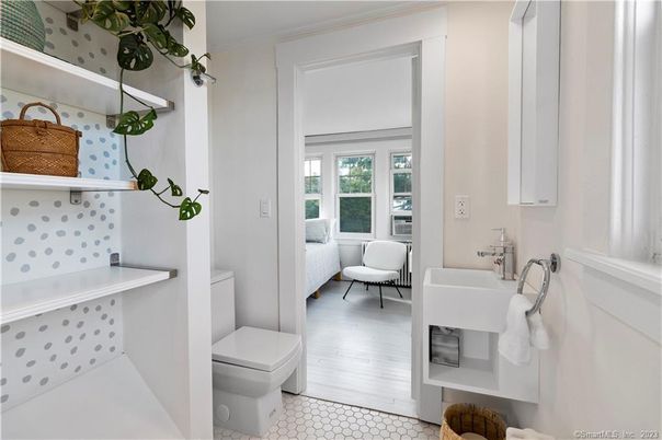 Bathroom, Interior, Wood Texture Flooring