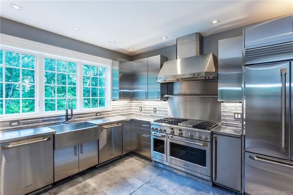 Interior, Kitchen, Recessed Lighting, Stainless Steel Appliances