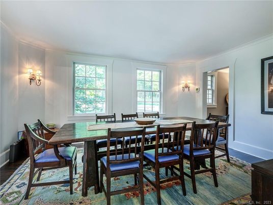 Dining room, Interior, Wood Texture Flooring