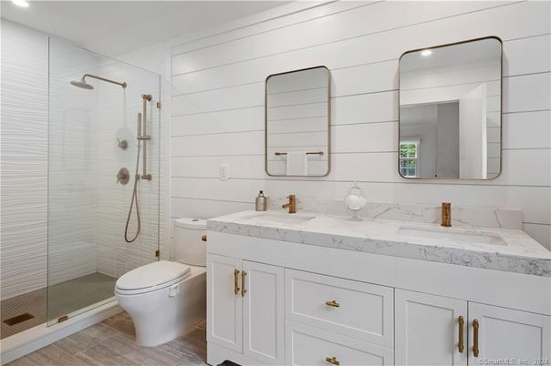 Bathroom, Dual Sink Vanities, Glass Shower, Interior