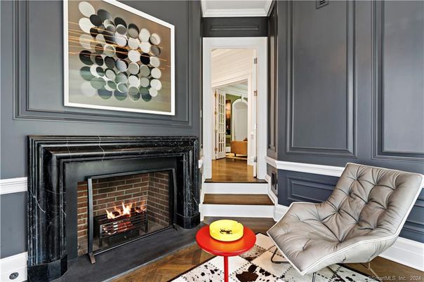 Fireplace, Interior, Wood Texture Flooring