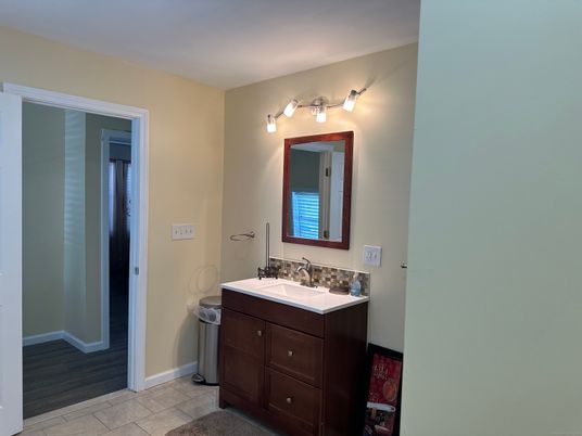 Bathroom, Interior, Wood Texture Flooring