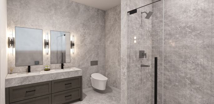Bathroom, Dual Sink Vanities, Interior