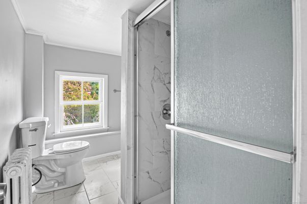 Bathroom, Glass Shower, Interior, Marble, Marble Walls