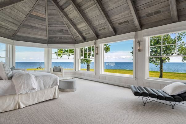 Bedroom, Interior, Water, Wooden Beams, Wooden Ceilings
