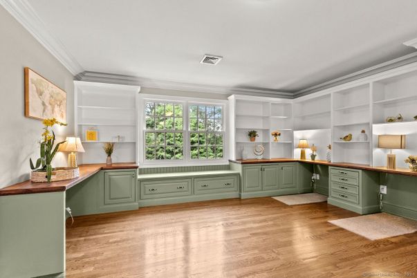 Home Office, Interior, Wood Texture Flooring