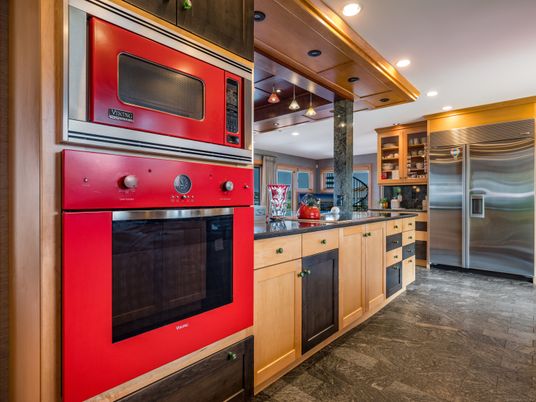 Interior, Kitchen, Pendant Lights, Recessed Lighting, Stainless Steel Appliances