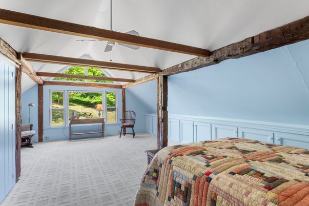 Bedroom, Interior, Wooden Beams