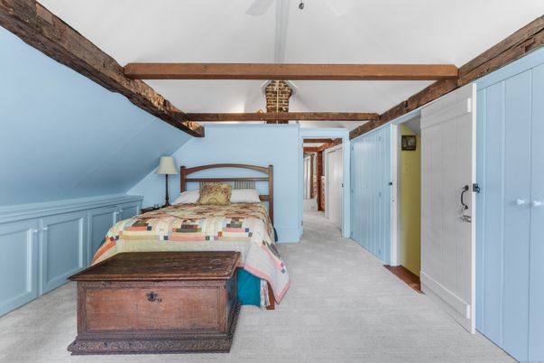 Bedroom, Interior, Wooden Beams