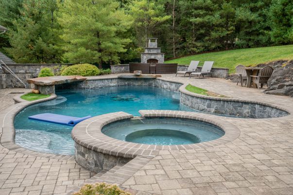 Exterior, Fireplace, Pool