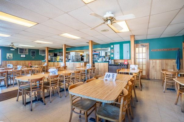 Dining room, Interior, Recessed Lighting, Wooden Walls